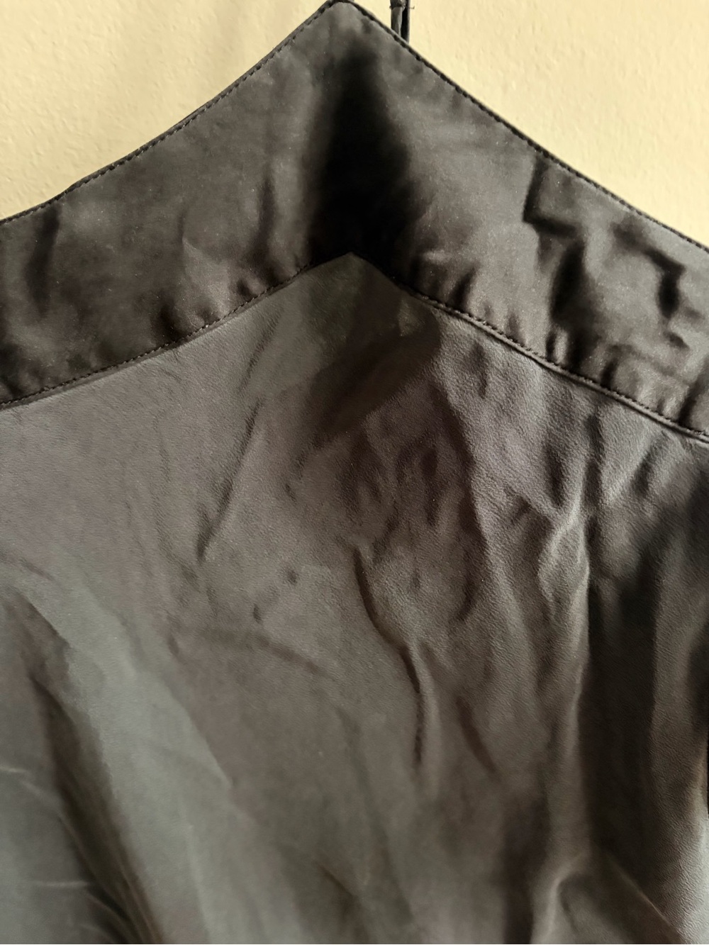 Black Satin Slip Dress - Picture 3 of 4